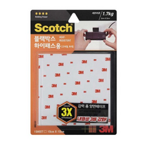 3M 스카치 블랙박스 고내열 양면 테이프 10 x 10cm, 40개