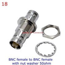 알루미늄 프로파일 BNC 커넥터 Q9 BNCBNC 수암 90 도 직각 티 유형 3way 4way 분배기 2x 이중 수 암 3 4 황동, type18-1pcs, Type18-1pcs