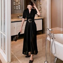 여성점프슈트 여름 하객룩 캐주얼 레트로 롱 패션 여름 점프 오피스룩 여자 데일리 잠프슈트