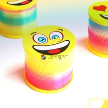 (12개) 레인보우 매직 스프링 LED 칼라링 컬러링 손놀이 장난감