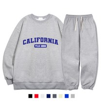 티글렛 남여공용 캘리포니아 도톰 맨투맨+조거팬츠셋트