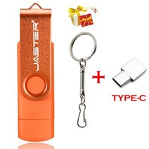 짱구usb 샌디스크usb JASTER OTG 3 1 고속 펜 드라이브 TYPE-C 어댑터에 마이크로 USB 스틱 레드 외장형 스토리지 64GB 32GB 16GB, 07 Orange_04 32GB