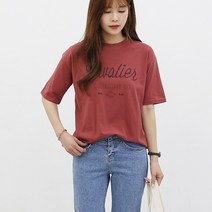 민짱나라 F201_667. 라발리에 반팔 라운드넥 롱티셔츠 반소매