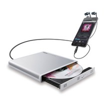 로지텍 CD 드라이브 스마트 폰 태블릿 용 음악 CD 캡처 USB2.0 Type-C 변환 어댑터 첨부 화이트 LDR-PMJ8U2RWH