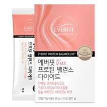 고르구매샵 에버핏 다이어트 38g 10포 프로바이오틱스 다이어트 단백질, 1개