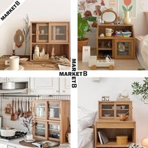 마켓비미니수납장 모듈 슬림 원목 미닫이 수납장 우드쇼케이스 5종, 01.MUNIE 2문 A형