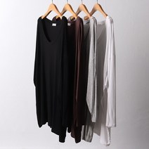 아이우먼 빅사이즈사랑해요 F084L203 데일리딥브이넥티셔츠 RA