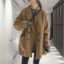 여자 캐시미어 코트 핸드메이드 트렌치 케이프 울 코트 블랙프라이데이