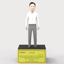 남성 셔츠 노타이 기본 퇴임 퇴직기념 승진기념 재직기념 감사패 기념패 몬스터3D, 20cm, 명판케이스 20cm용