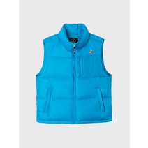 볼컴 볼컴 우레탄 로고 다운 베스트(블루) VA204VT003