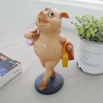 옷가게 개업선물 인테리어소품 쇼핑 복돼지 오브제 이쁜소품 예쁜 이사선물 매장 촬영소품 성공