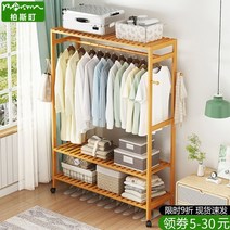 원목 행거 옷걸이 수납 선반 스탠딩 스탠드 우드 긴옷, A - 100cm