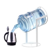 생수 브래킷 거꾸로 디스펜서 가정용 물통 캠핑용, 그레이(15L-18.9L 유니버셜 타입)