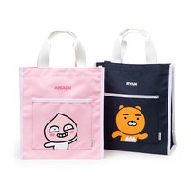 카카오프렌즈 보조가방 실내화 신발주머니 어피치 라이언