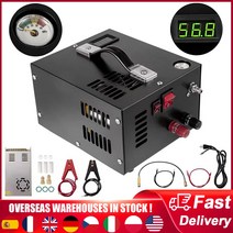 펌프 변압기 기압계가 있는 고압 전기 공기 휴대용 압축기 팽창기 자동 셧다운 분당 12L 4500PSI, [02] 110V US Plug