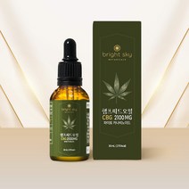 브라이트스카이 7% 햄프씨드오일 10ml CBD CBG 카나비노이드 대마종자유 오일, 30ml