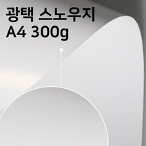 A4 스노우지 광택지 300G 5장 리플렛 인쇄 전단지 용지 두꺼운 종이