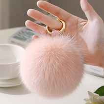 키노브 정선 여우 보풀 걸이식 가방, T01-소프트핑크/두모