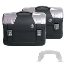 헵코버커 바이크가방 사이드 새들백 스트레이커 C 보우 23L 620945 00 01 (368867), One Size Silver / Black