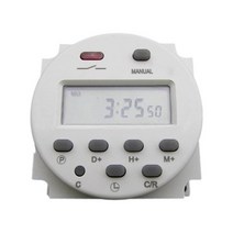 새로운 1Pc DC 12V 16A LCD 디지털 타이머 제어 전원 프로그래밍 가능한 시간 충전식 릴레이 스위치 CN101A, 02 AC 110V