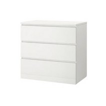 이케아 MALM 말름 3칸서랍장/옷장/와이드서랍장, 참나무_303.546.60