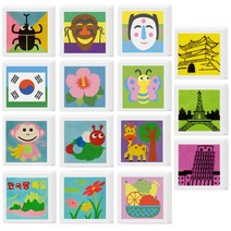 [동화오피스] 데코샌드 액자만들기 / 샌드아트 DIY 어린이 만들기키트, 136 피사의 사탑, 1개