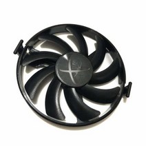 그래픽 카드 팬 DIY FDC10H12S9-C GPU 쿨러 XFX RX 470 RX580 GTR RX480-RS RX460 비디오 카드 냉각용 (90mm 블랙 FDC10H12S9-, 한개옵션0