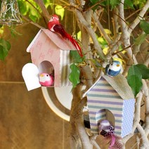 만들기공예 내추럴종이새집_5인용, 새 5p, 블루톤