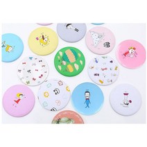 1+1손거울 일러스트 메이크업거울 화장거울, 랜덤 1+1