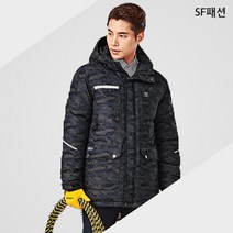 반사테이핑 카모 트윌 피치 파카