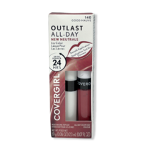Covergirl Outlast 올데이 립 컬러 위드 탑코트 (.06oz .07oz.), 140 굿 모브