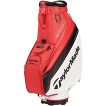 테일러메이드(TAYLORMADE) 캐디백 글로벌 투어 레드/화이트/블랙 남성용 TF526 23SS, 기본