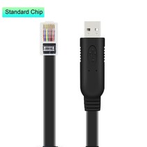 UKYEE USB 확장 RJ45 콘솔 케이블 FTDI to FT232R 칩 Cisco H3C HP 모바일 라우터 용 RS232 레벨 시프터, [04] Black, [01] 1.8m, 04 Black_01 1.8m