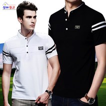 스트라이프 골프웨어 골프 봄 남성 운동 티셔츠 셔츠 유니폼 데일리 골프용품 골프티, 블랙 105