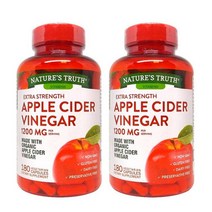 Natures Truth Apple Cider Vinegar 애플사이더 비네거 1200mg 180캡슐 2병
