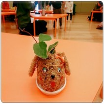 멍멍이 토피어리재료 미니화분 체험학습 공기정화, 루돌프