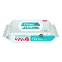 유한킴벌리 그린핑거 손소독 물티슈 캡형 30매 x 12팩