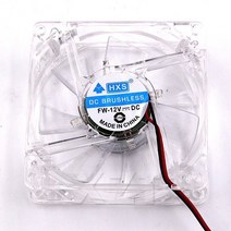 80mm pc 컴퓨터 cpu 냉각 팬 블루 led 조명 8025 8cm 사일런트 dc 12v led 야광 섀시 molex 4d 플러그 축 팬, 없음, 다른