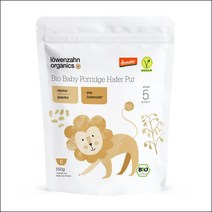독일 Iowenzahn 뢰벤짠 오트밀 홀그레인 시리얼 죽 이유식 150g 5팩