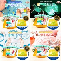 동문서답 / 1+1 KC인증 타카 슬라임 지글리/클리어/샤베트/야광, 지글리+클리어