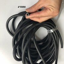 수중 작살 총 촉 스피어 낚시 고무 튜브 밴드 탄성 라텍스 튜브, 02 4x8mm black
