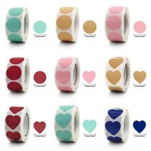 골프네임텍 골프이름표 골프라운딩준비물 사랑 심장 라운드 모양의 스티커 스크랩북 패키지