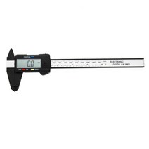 디지털 버니어 캘리퍼스 측정 150mm 6 인치 LCD 전자 탄소 섬유 게이지 높이 측정기 마이크로 미터, 뉴 블랙