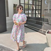 여름향기 퍼프숄더 원피스 주니어복 아동복 주니어원피스 아동원피스 주니어옷 여자아동복 여자주니어복 초등학생 원피스 여아원피스 여아옷