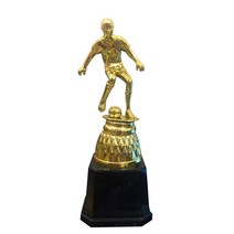 맞춤형 축구 트로피 pc 아카데미 스포츠 기념품 금상 금도금 기념품 공예 컵 adwards 트로피, 19cm