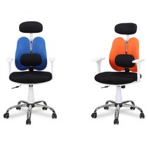 7컬러 견고한 철제다리 듀얼백 학생용 책상의자 / 독서용 허리 안방 학습, 레드