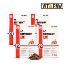 [4포대] 비타파우 쏘야미 소프트 연어&크릴 반습식사료 1.2kg, 4포대