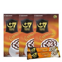 G7 카푸치노 모카 커피믹스, 12개입, 3개