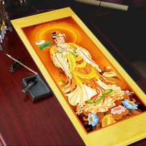 아미타불 그림 불교 족자 관세음 보살 관음 액자 탱화 석가모니 부처님 풍수 인테리어 법당 사찰, 180x80cm, 독립하다., 대세지 보살 D