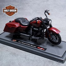 마이스토 1:18 할리데이비슨 오토바이 모터사이클 바이크모형 피규어 수집품, ROAD KING SPECIAL Black